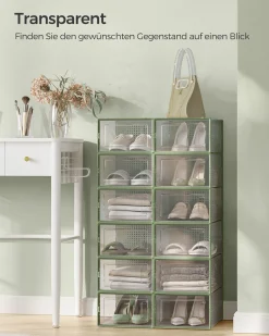 Agnes skoæsker |12 stk. - Grøn