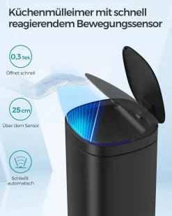 Astrid skraldespand | 50 L - Sort