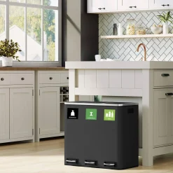 Batterier - Klistermærke til affaldssortering