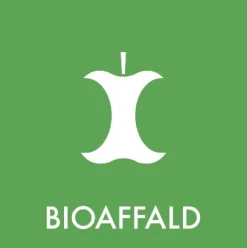 Bioaffald - Klistermærke til affaldssortering