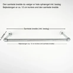 Bøjlestang SARA sølv