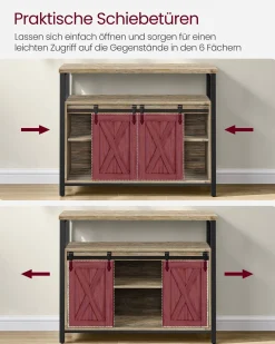 Diane opbevaringsskab/kommode - Brun