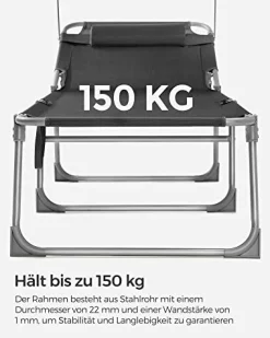 Enzo solseng - Mørkegrå