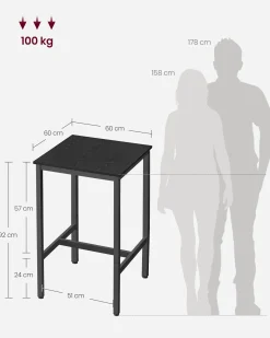 Hamborg barbord - Sort