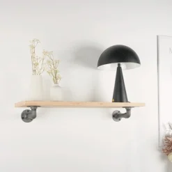Hyldeknægte ELLA sort med hylde (30 cm dybde)