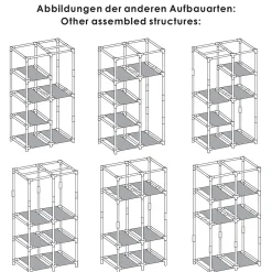 Isabella klæde- og garderobeskab - Sort