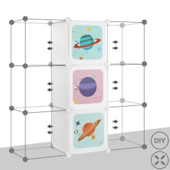 Leon opbevaringskasser | 9 stk. - Planet