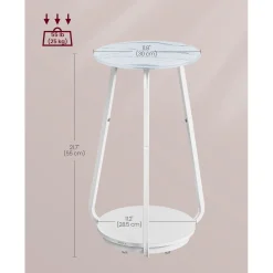 Nora senge- og sidebord - Hvid