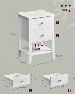 Oscar senge- og sidebord