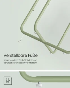 William senge- og sidebord - Grøn/hvid kurv