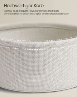 William senge- og sidebord - Hvid/hvid kurv