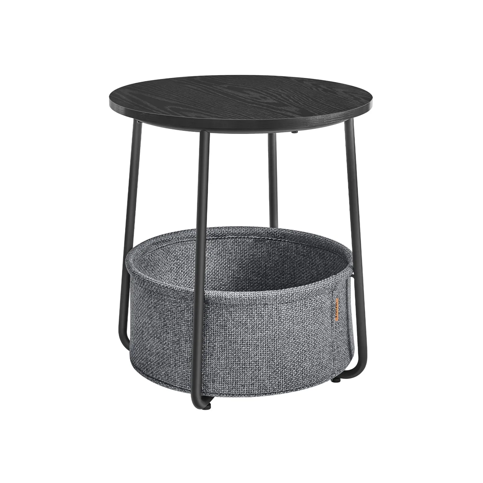 William senge- og sidebord- Sort/grå kurv